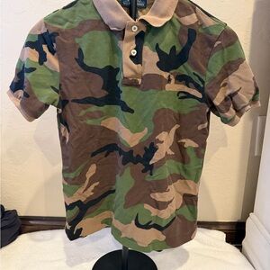 Polo Ralph Lauren Boy's Size M (10-12) Camo Cotton Polo Shirt